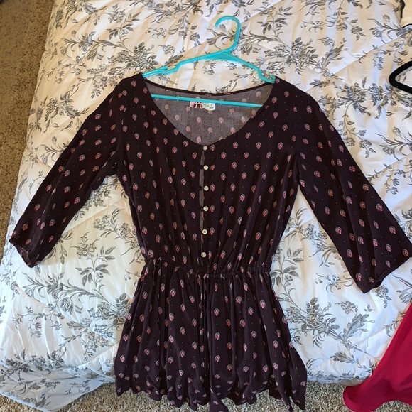 Small/Medium Abercrombie Maroon Romper(fits small) - Picture 1 of 2